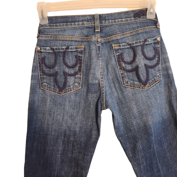 Deluxe Premium Denim Express Bootcut Women's Size 28 X 33" Inseam Denim Jeans - Picture 3 of 6